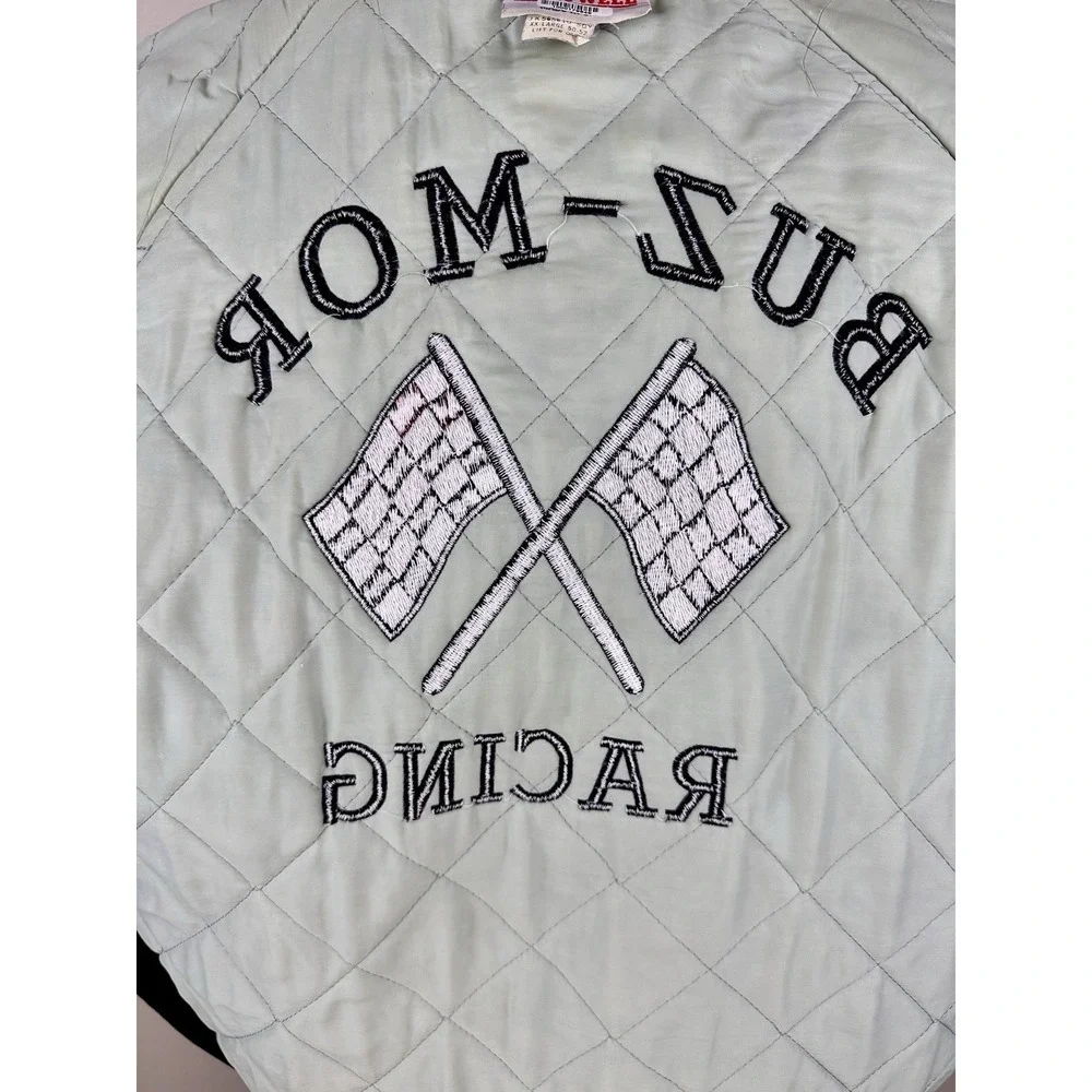 Vintage 80's IMCA‎ Hartwell  Satin Jacket Made In USA Size 2XL RARE Patina